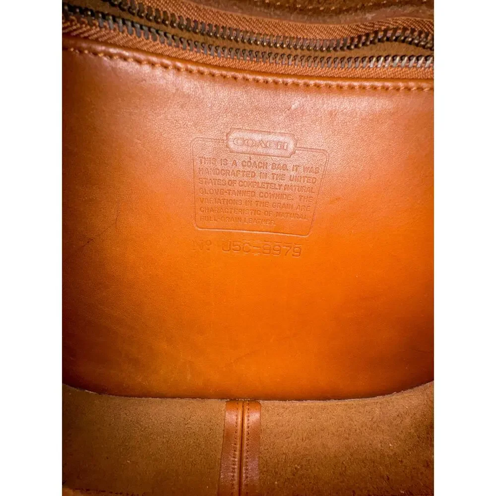 Vintage Coach Side Pack Mahogany Rare Classic Bag - Picture 9 of 9